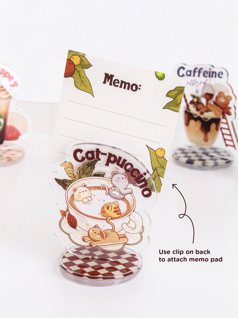 Rubber Stamp STB705 Coffeelogy: Cat-Puccino
