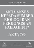 Akta Akses Kepada Sumber Biologi Dan Perkongsian Faedah 2017 - MPHOnline.com