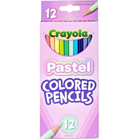 Crayola Pastel Colored Pencils, 12 Count - MPHOnline.com