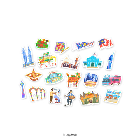 DS-DL-007 Sticker: Blossom Hours in Kuala Lumpur