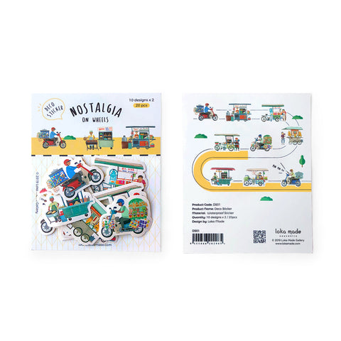 Stickers DS01 Nostalgia on Wheels