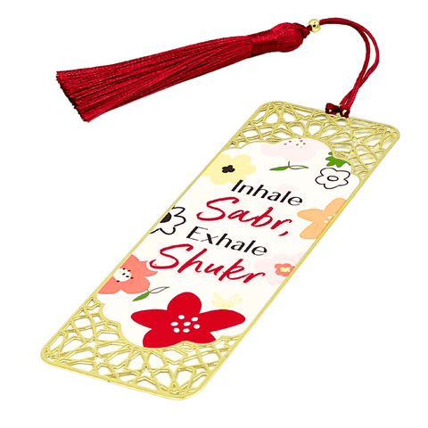 DUA GIFTS Metal Bookmark Inhale Sabr, Exhale Shukr - MPHOnline.com