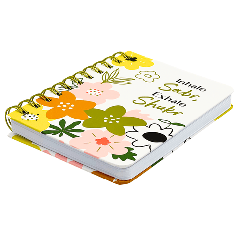 Inhale Sabr, Exhale Shukr A6 Spiral Notebook - MPHOnline.com
