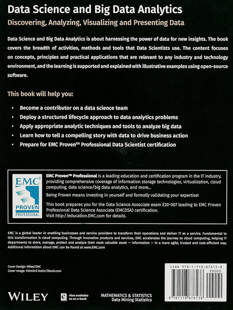 Data Science and Big Data Analytics: Discovering, Analyzing, Visualizing and Presenting Data - MPHOnline.com