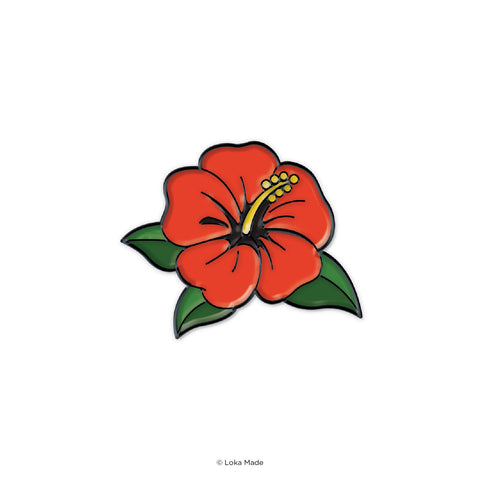 Loka Made Ena-Fla-01 Pin:Hibiscus