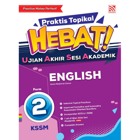 Praktis Topikal Hebat UASA KSSM (2023) English Form 2 - MPHOnline.com