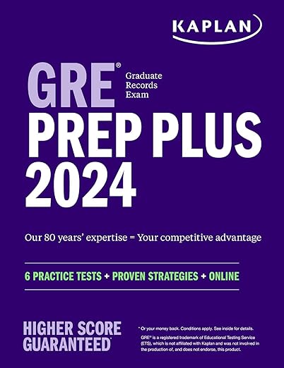 GRE Prep Plus 2024: 6 Practice Tests + Proven Strategies + Online - MPHOnline.com