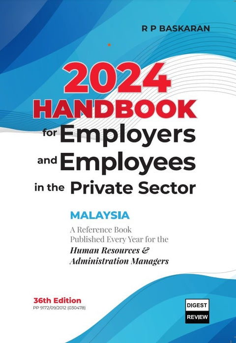 [Pre-Order] - 2024 Handbook For Employers And Employees In The Private Sector [Official Release Date 19/04/2024] - MPHOnline.com