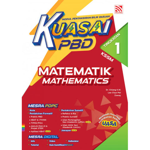 Kuasai PBD KSSM (2024) Matematik/ Mathematics Tingkatan 1 - MPHOnline.com