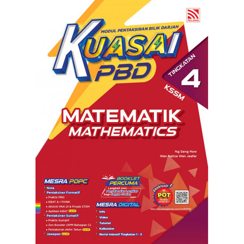 Kuasai PBD KSSM (2024) Matematik / Mathematics Tingkatan 4 - MPHOnline.com