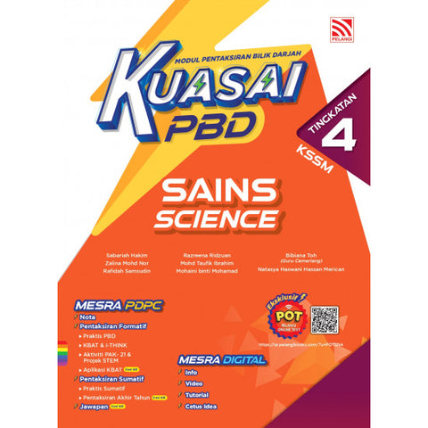 Kuasai PBD KSSM (2024) Sains / Science Tingkatan 4 - MPHOnline.com