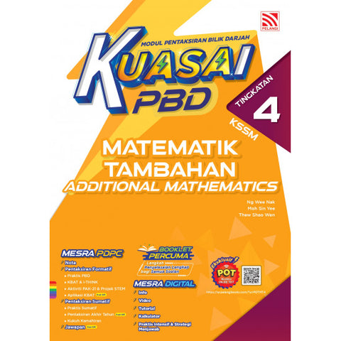 Kuasai PBD KSSM (2024) Matematik Tambahan Tg 4 - MPHOnline.com