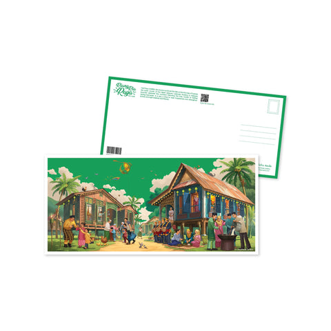 Hari Raya Panorama Postcard: Riang Ria Raya