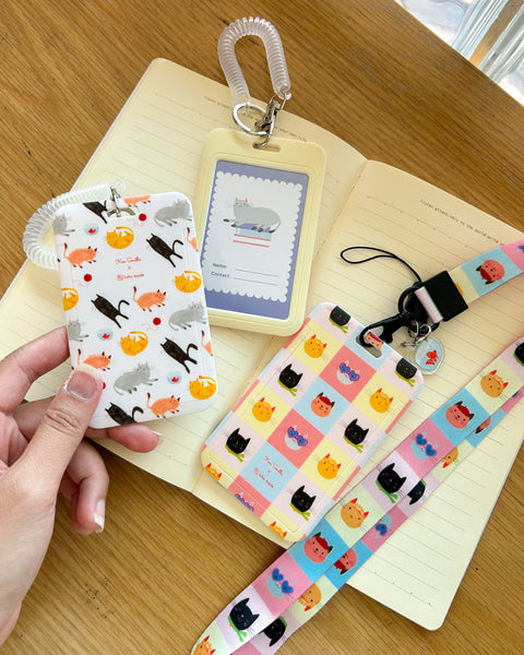 ID603 ID Tag Holder Playful Cat