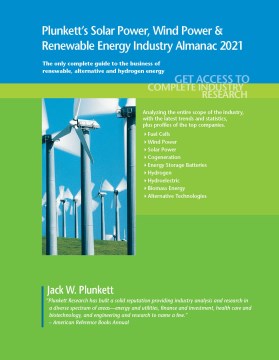 Plunkett's Solar Power, Wind Power & Renewable Energy Industry Almanac 2021 - MPHOnline.com