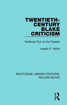Twentieth-Century Blake Criticism - MPHOnline.com