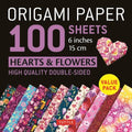 Origami Paper 100 Sheets Hearts & Flowers - MPHOnline.com