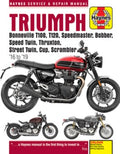 Haynes Triumph Bonneville T100, T120, Speedmaster, Bobber, Speed Twin, Thruxton, Street Twin, Cup, Scrambler '16 to '19 Service & Repair Manual - MPHOnline.com