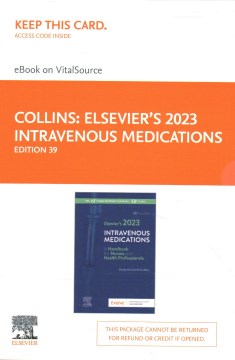 Elsevier's 2023 Intravenous Medications – MPHOnline.com