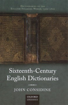 Sixteenth-Century English Dictionaries - MPHOnline.com