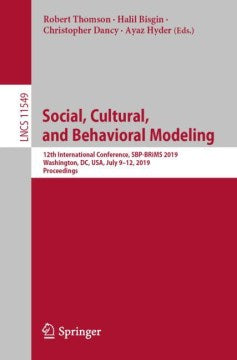 Social, Cultural, and Behavioral Modeling - MPHOnline.com