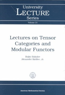 Lectures on Tensor Categories and Modular Functors - MPHOnline.com