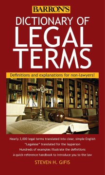 Dictionary of Legal Terms: Definitions and Explanations for Non-Lawyers - MPHOnline.com