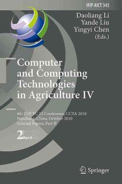 Computer and Computing Technologies in Agricultue IV - MPHOnline.com