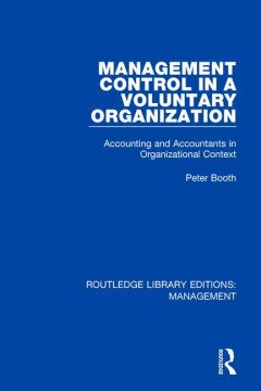 Management Control in a Voluntary Organization - MPHOnline.com