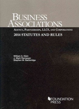 Business Associations Statutes and Rules 2014 - MPHOnline.com