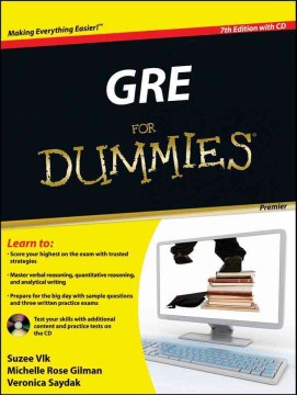 GRE FOR DUMMIES,PREMIER 7E WITH CD - MPHOnline.com