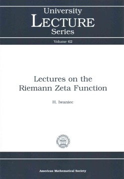 Lectures on the Riemann Zeta Function - MPHOnline.com