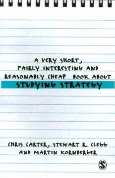 A Very Short, Fairly Interesting and Reasonably Cheap Book About Studying Strategy - MPHOnline.com