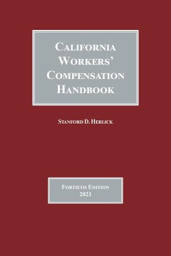 California Workers' Compensation Handbook 2021 - MPHOnline.com