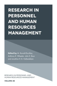 Research in Personnel and Human Resources Management - MPHOnline.com