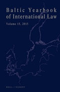 Baltic Yearbook of International Law 2015 - MPHOnline.com