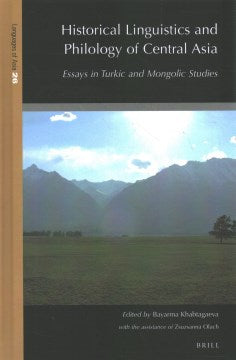 Historical Linguistics and Philology of Central Asia - MPHOnline.com