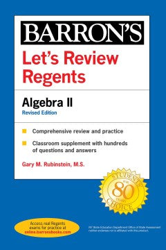 Let's Review Regents: Algebra II Revised Edition - MPHOnline.com