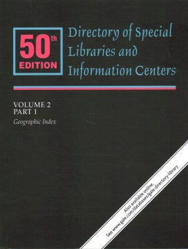 Directory of Special Libraries and Information Centers - MPHOnline.com