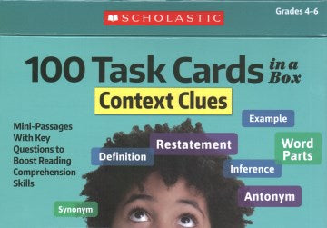 100 Task Cards in a Box Context Clues Grades 4-6 - MPHOnline.com