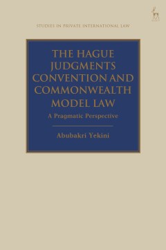 The Hague Judgments Convention and Commonwealth Model Law - MPHOnline.com