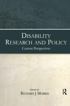 Disability Research and Policy - MPHOnline.com