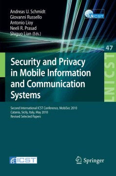 Security and Privacy in Mobile Information and Communication Systems - MPHOnline.com