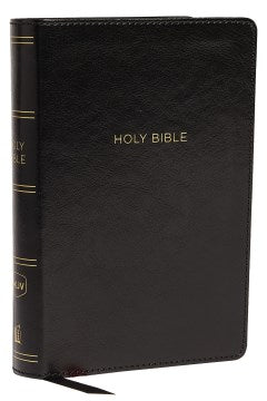 The Holy Bible - New King James Version, Black Leathersoft, Reference Bible, Red Letter Edition, Comfort Print  (LEA CPT IN) - MPHOnline.com