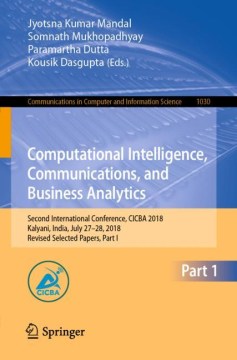 Computational Intelligence, Communications, and Business Analytics - MPHOnline.com