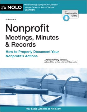 Nonprofit Meetings, Minutes & Records - MPHOnline.com