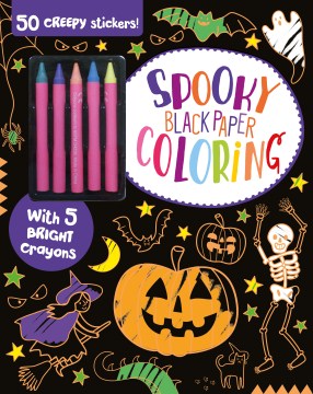 Spooky Black Paper Coloring - MPHOnline.com