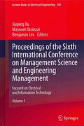 Proceedings of the Sixth International Conference on Management Science and Engineering Management - MPHOnline.com