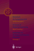 Worterbuch Der Fertigungstechnik / Dictionary of Production Engineering/  Dictionnaire Des Techniques De Production Mechanique Vol.i/2/ Dictionary of Mechanical Manufacturing Engineering - MPHOnline.com