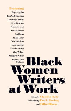 Black Women Writers at Work - MPHOnline.com